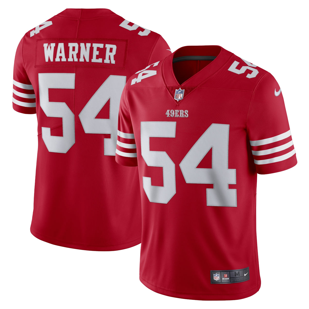 Fred Warner San Francisco 49ers Nike Vapor Limited Jersey   Scarlet