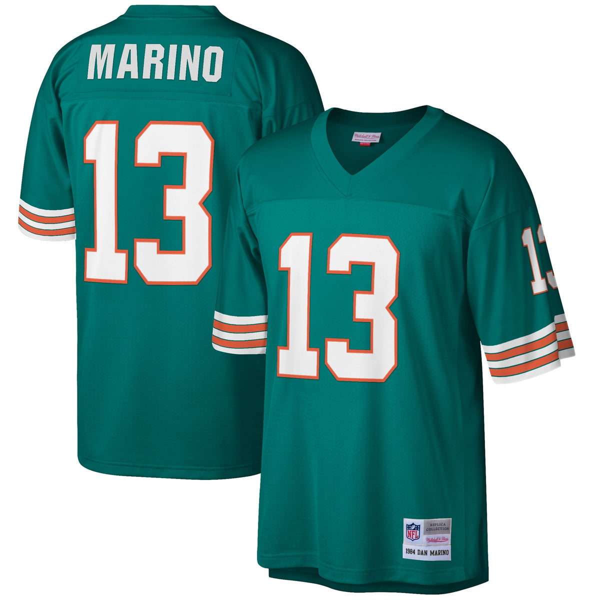 Dan Marino Miami Dolphins Mitchell   Ness 1984 Retired Player Legacy Replica Jersey   Aqua