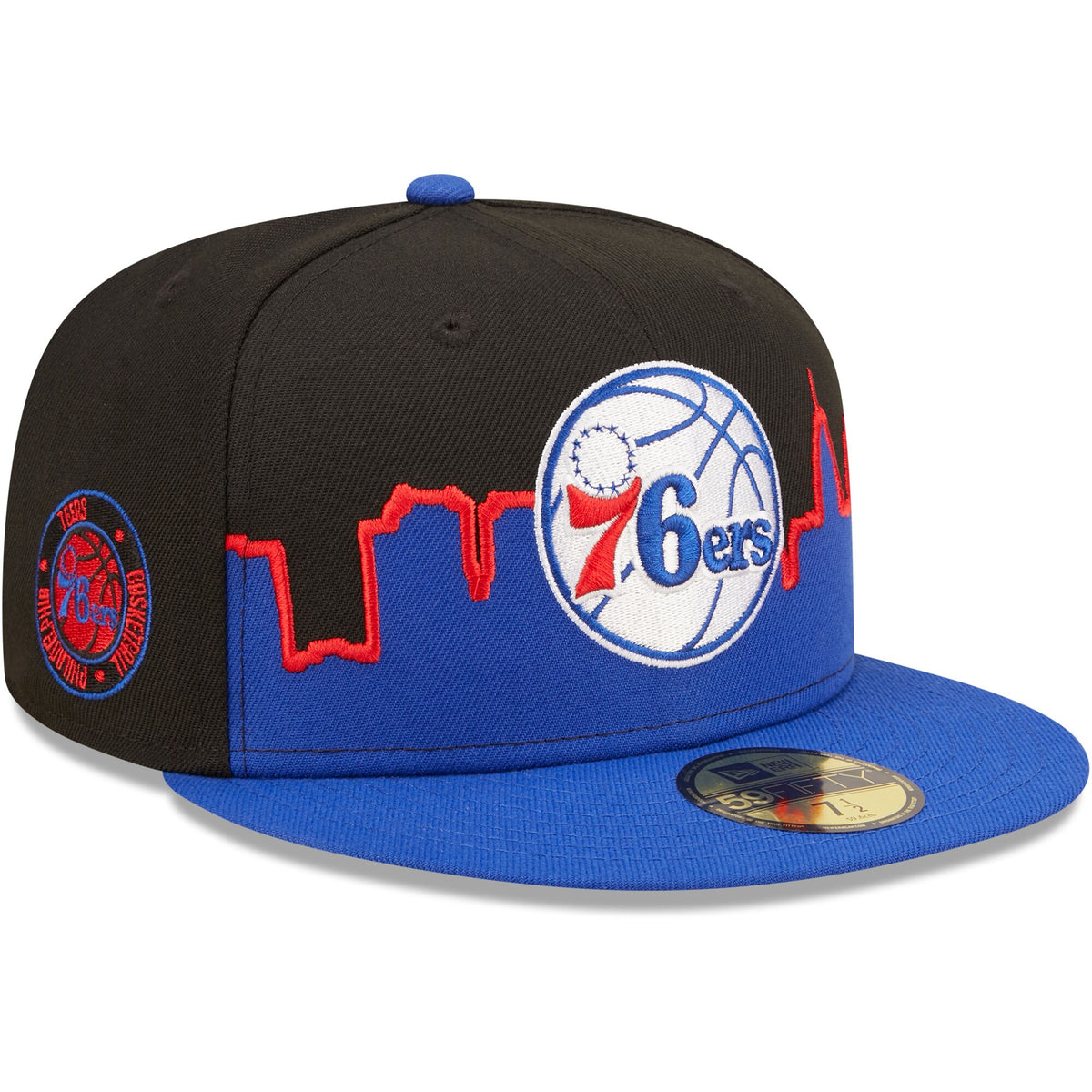 Philadelphia 76ers New Era 2022 Tip-Off 59FIFTY Fitted Hat - Royal/Black