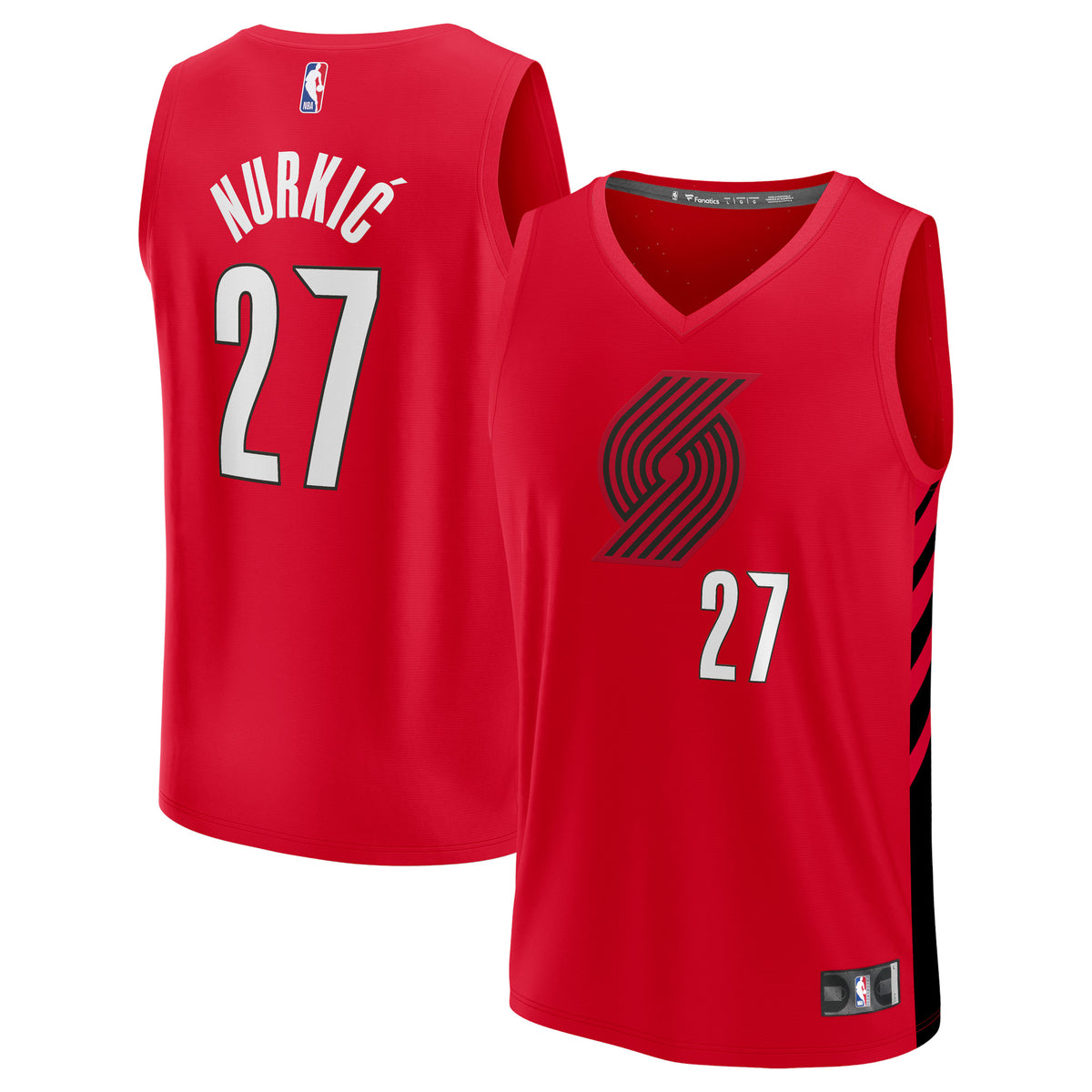 Jusuf Nurkic Portland Trail Blazers Fanatics Branded Fast Break Replica Player Jersey - Statement Edition - Red