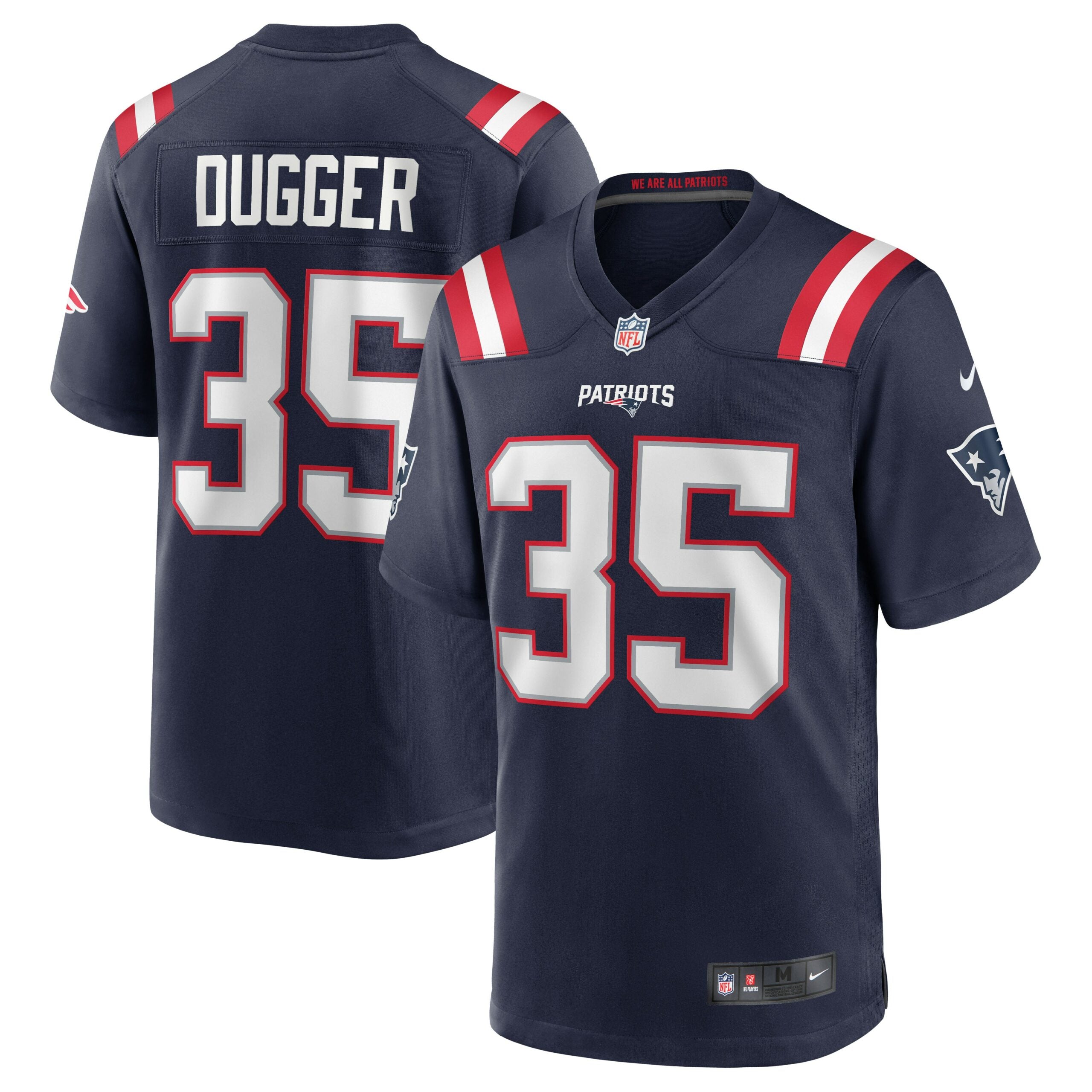 Kyle Dugger New England Patriots Nike Team Game Jersey   Navy
