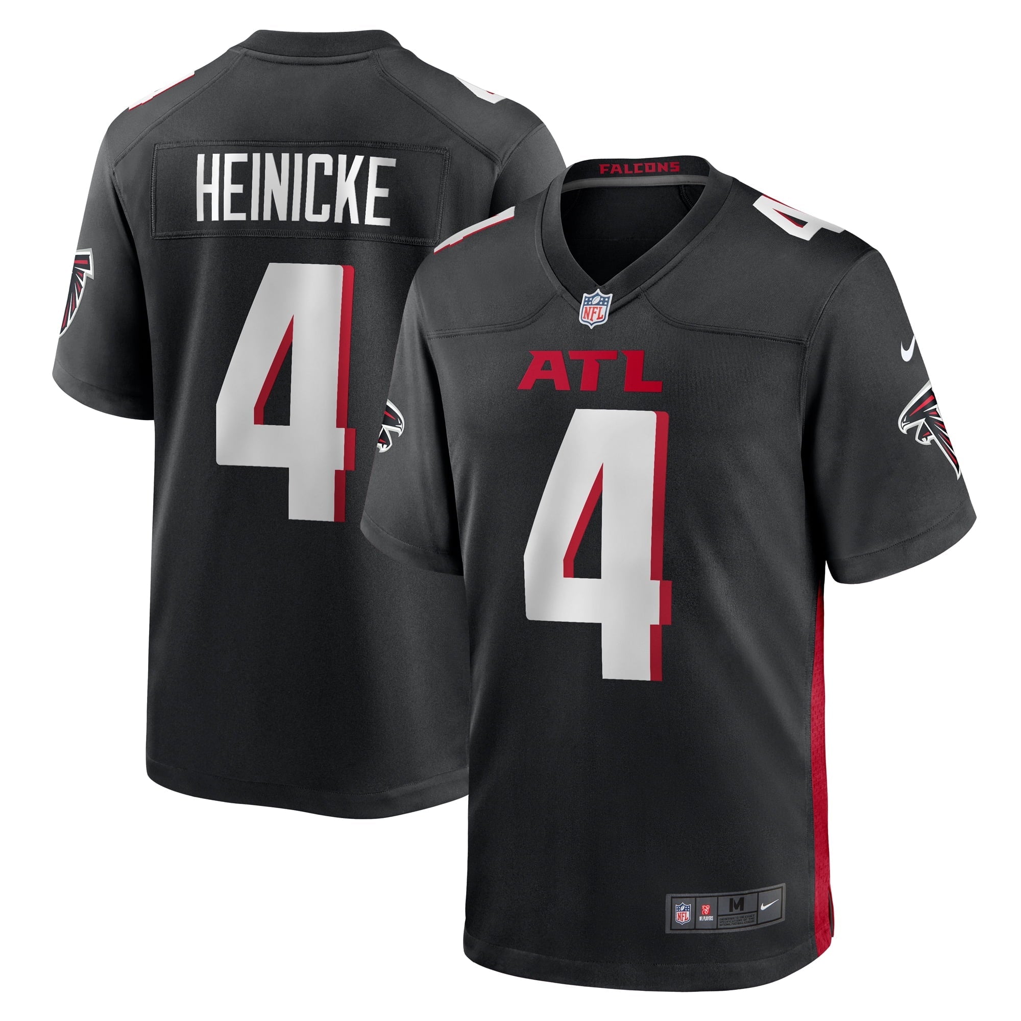 Men s Nike Taylor Heinicke Black Atlanta Falcons Game Player Jersey