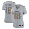 Justin Jefferson Minnesota Vikings Nike Women s Atmosphere Fashion Game Jersey   Gray