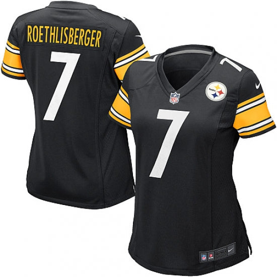 Women s Pittsburgh Steelers Ben Roethlisberger Game Jersey Black