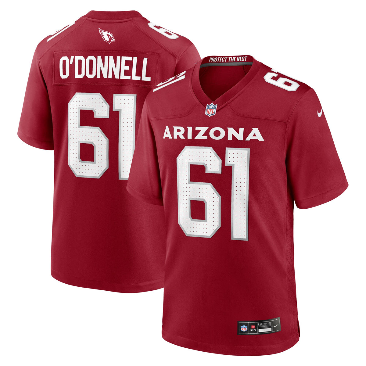 Carter O Donnell Arizona Cardinals Nike Team Game Jersey    Cardinal