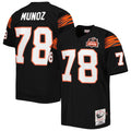 Anthony Munoz Cincinnati Bengals Mitchell   Ness 1981 Authentic Retired Player Jersey   Black