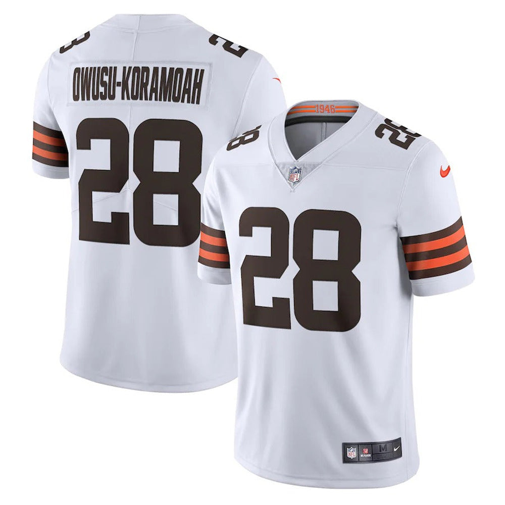 Youth Cleveland Browns Jeremiah Owusu-Karamoah Vapor Jersey   White