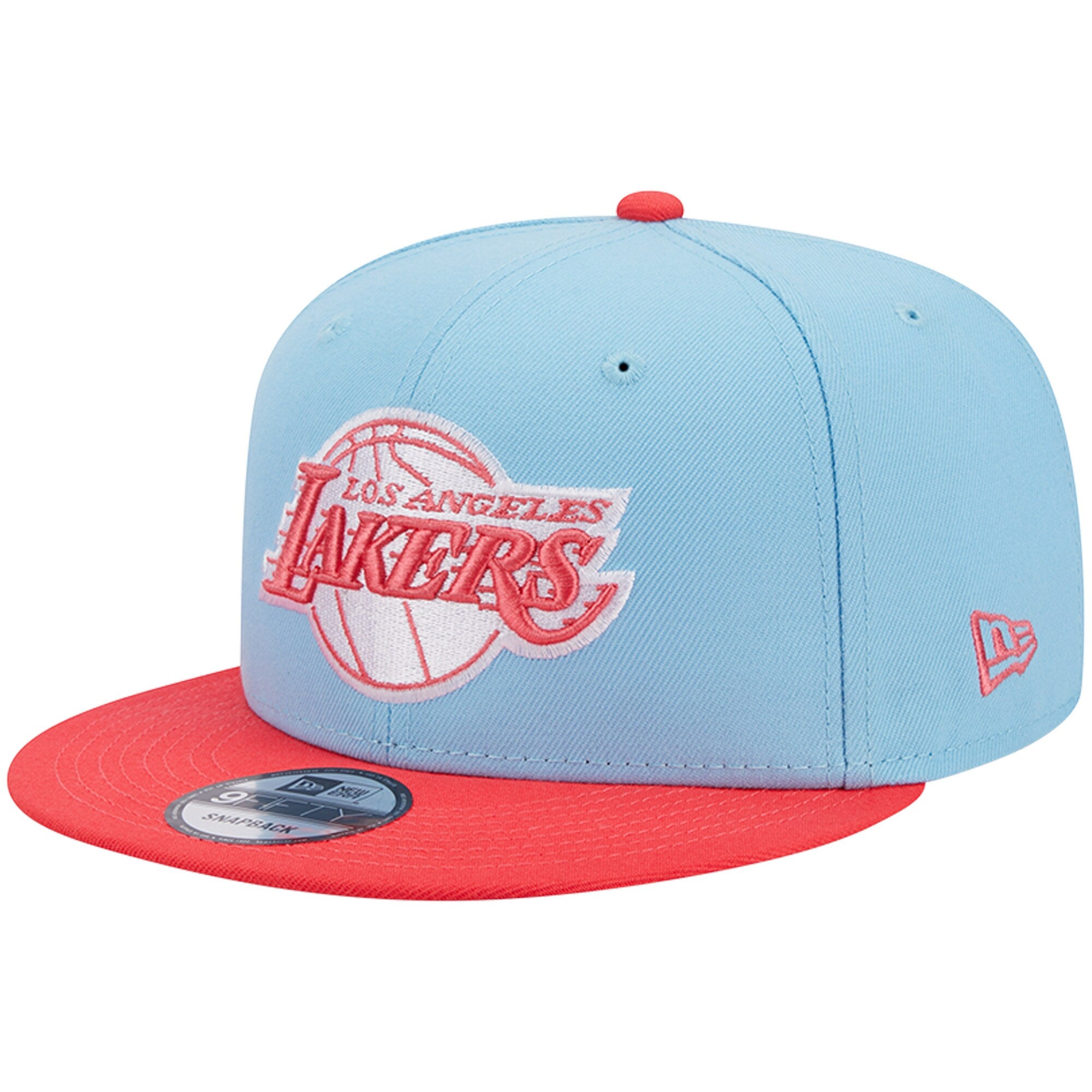 Los Angeles Lakers New Era 2-Tone Color Pack 9FIFTY Snapback Hat - Powder Blue/Red