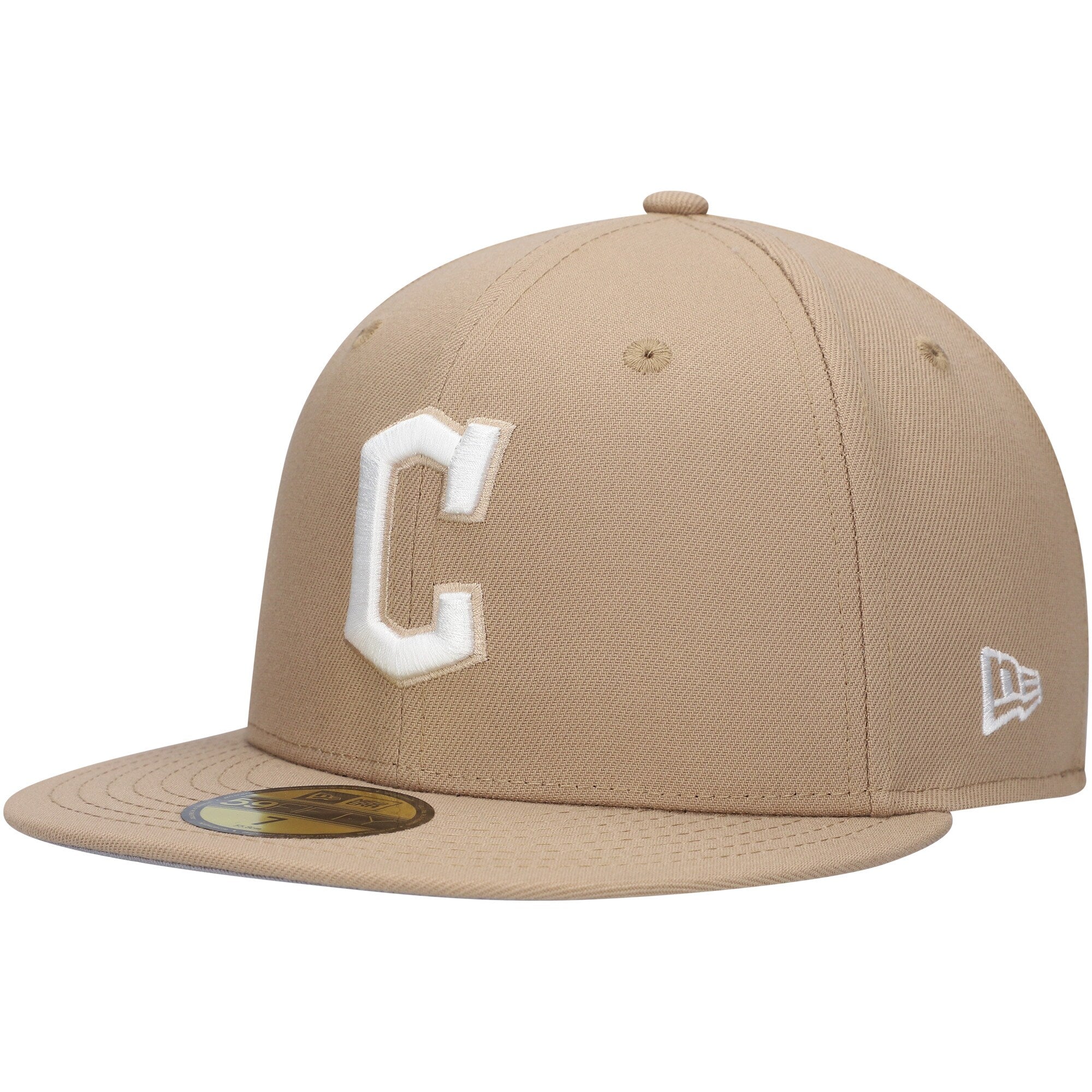 Cleveland Guardians New Era 59FIFTY Fitted Hat - Khaki