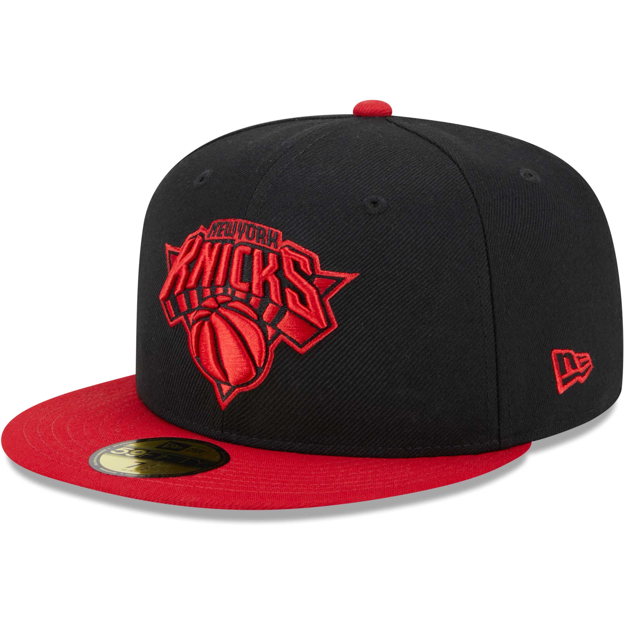 New York Knicks New Era Graffiti UV 59FIFTY Fitted Hat - Black/Red