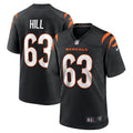 Men s Nike Trey Hill Black Cincinnati Bengals Game Jersey