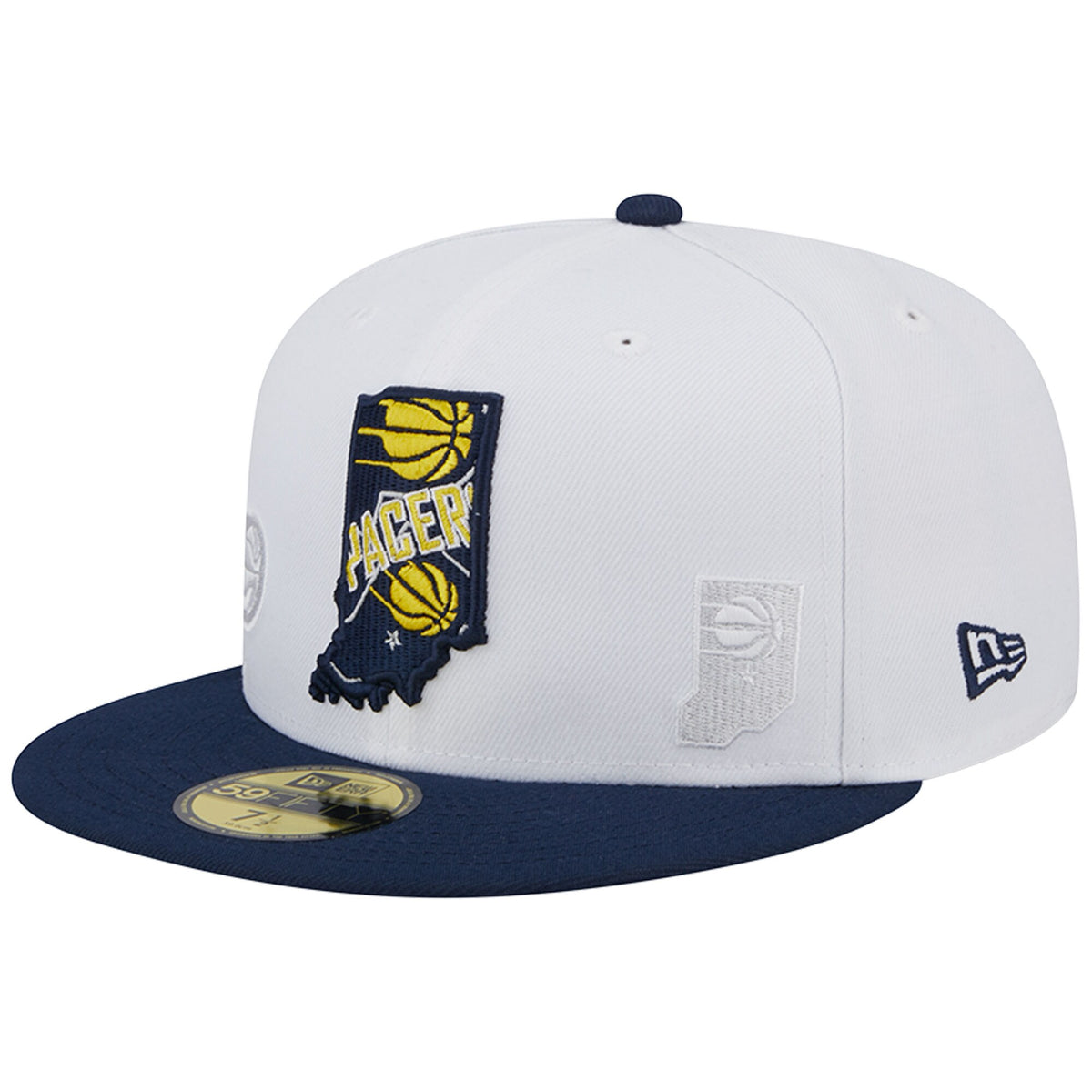 Indiana Pacers New Era State Pride 59FIFTY Fitted Hat - White/Navy
