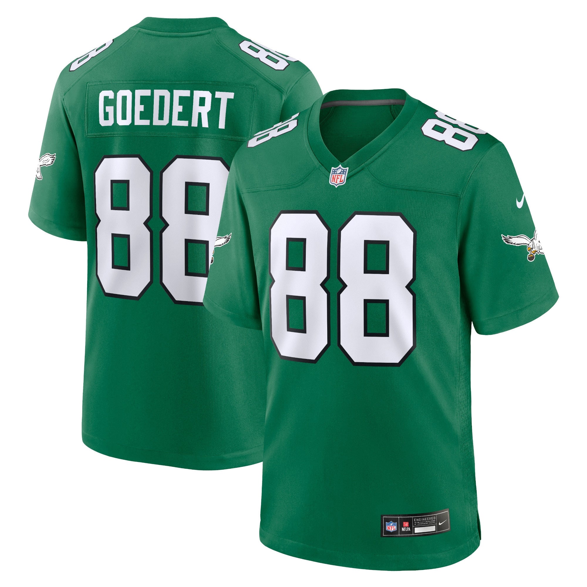 Dallas Goedert Philadelphia Eagles Nike Youth Game Jersey   Kelly Green