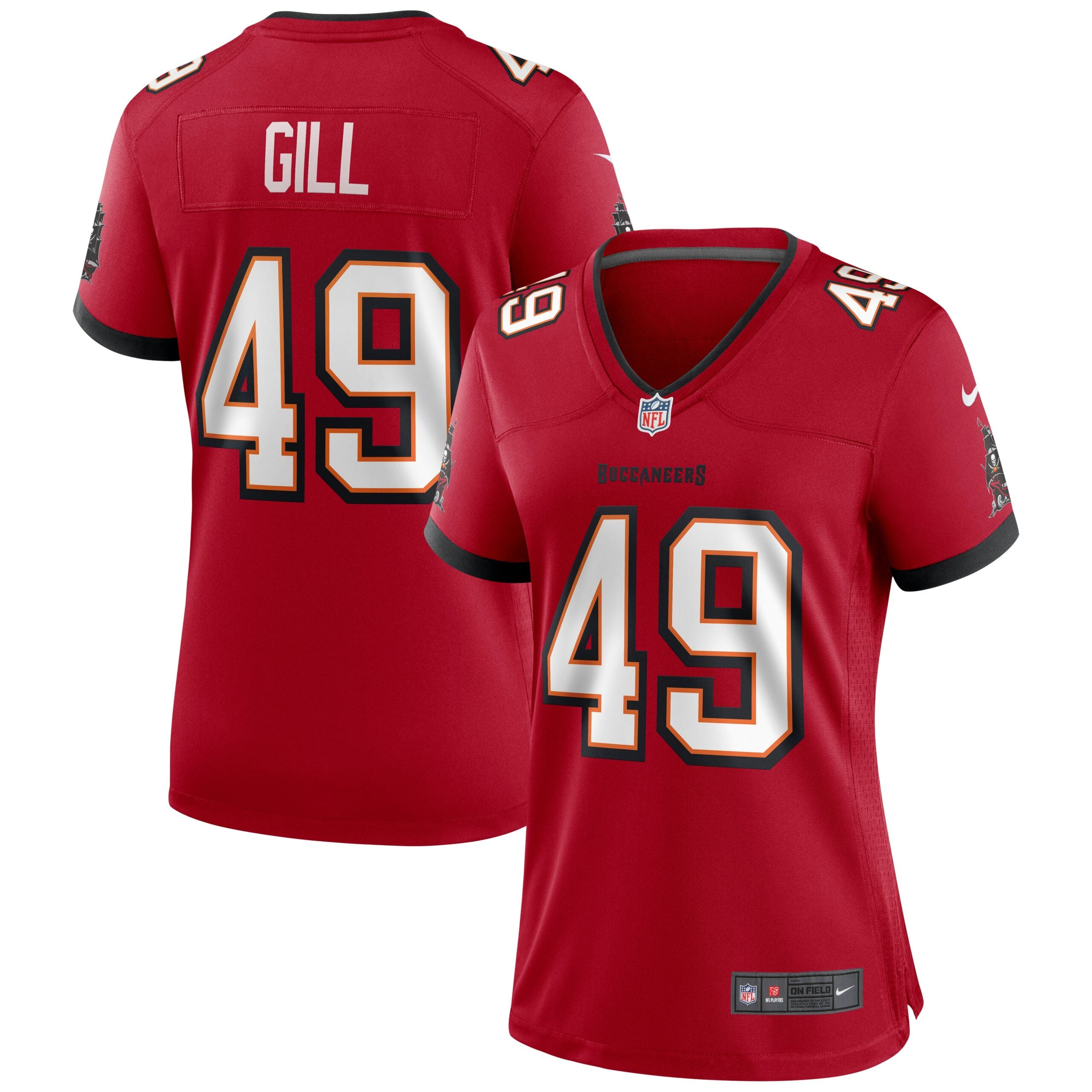 Cam Gill Tampa Bay Buccaneers Nike Women s Game Jersey   Red