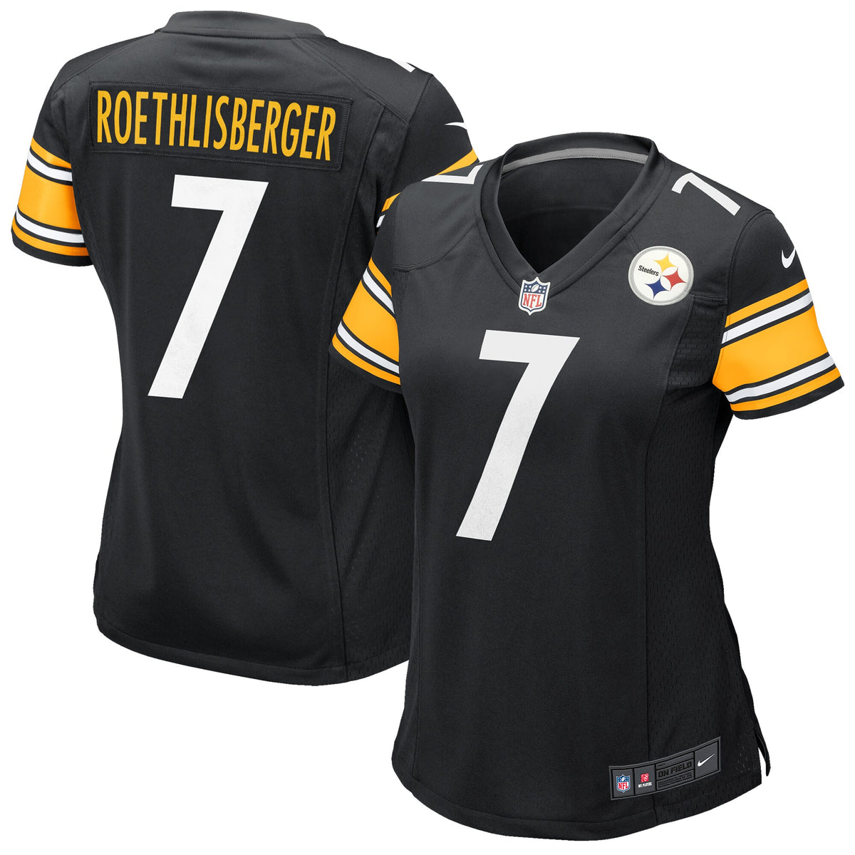 Ben Roethlisberger Pittsburgh Steelers Nike Women s Team Game Jersey   Black