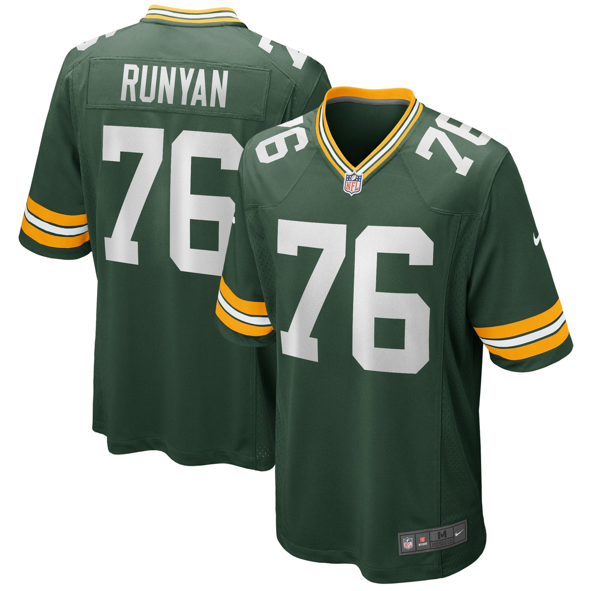 Men s Nike Jon Runyan Green Green Bay Packers Player Game Jersey