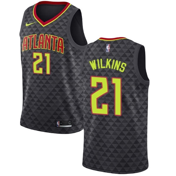 Men's Atlanta Hawks, NBA Jerseys Dominique Wilkins Icon Edition Jersey - Black