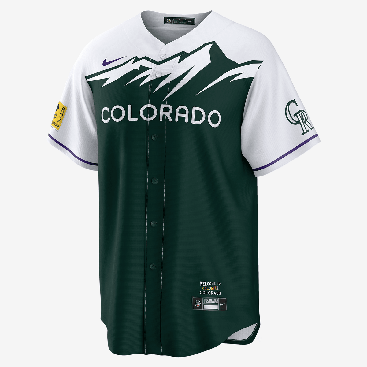 Kris Bryant Colorado Rockies City Connect Men's Nike MLB Replica Jersey - Green/White