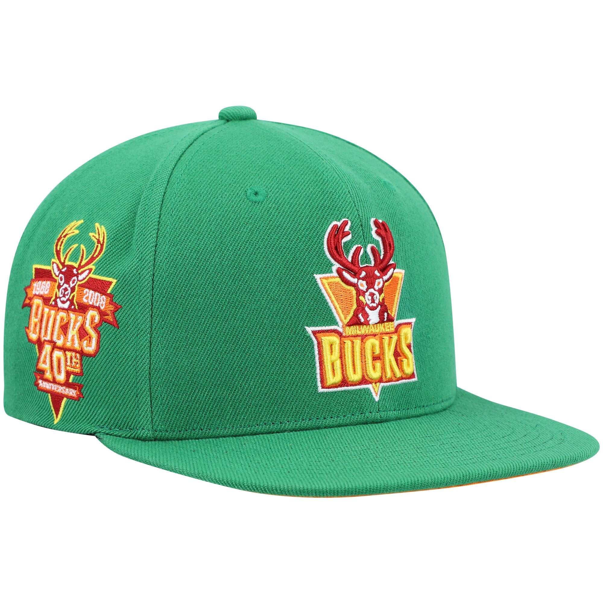 Milwaukee Bucks Mitchell & Ness 40th Anniversary Like Mike Snapback Hat - Green
