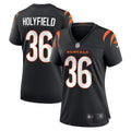 Women s Nike Elijah Holyfield Black Cincinnati Bengals Game Player Jersey