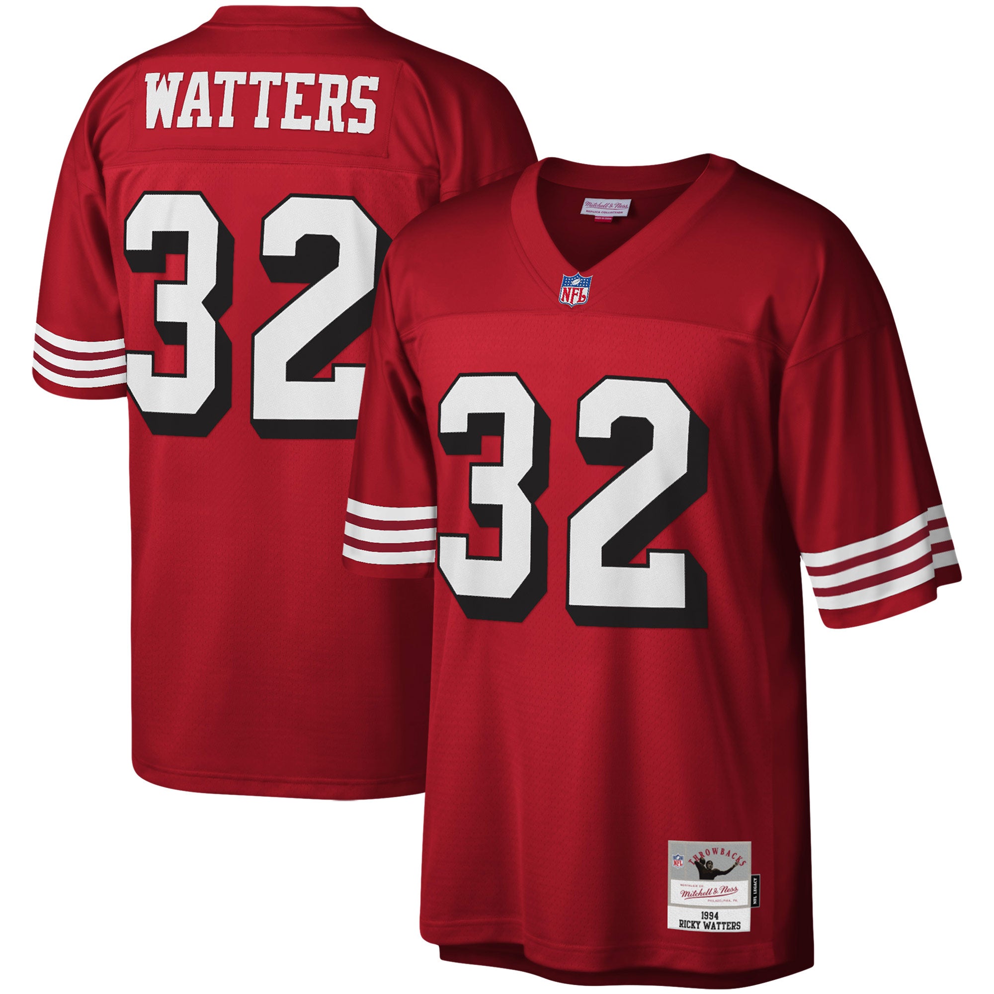Ricky Watters San Francisco 49ers Mitchell   Ness Legacy Replica Jersey   Scarlet