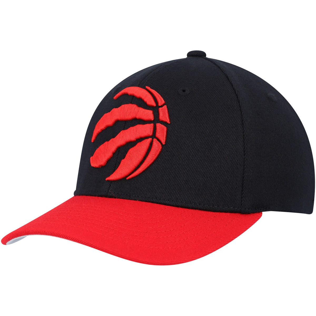 Toronto Raptors Mitchell & Ness MVP Team Two-Tone 2.0 Stretch-Snapback Hat - Black/Red