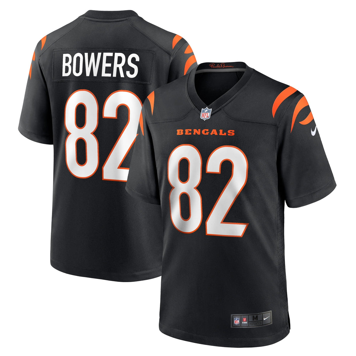 Men s Nike Nick Bowers Black Cincinnati Bengals Game Player Jersey