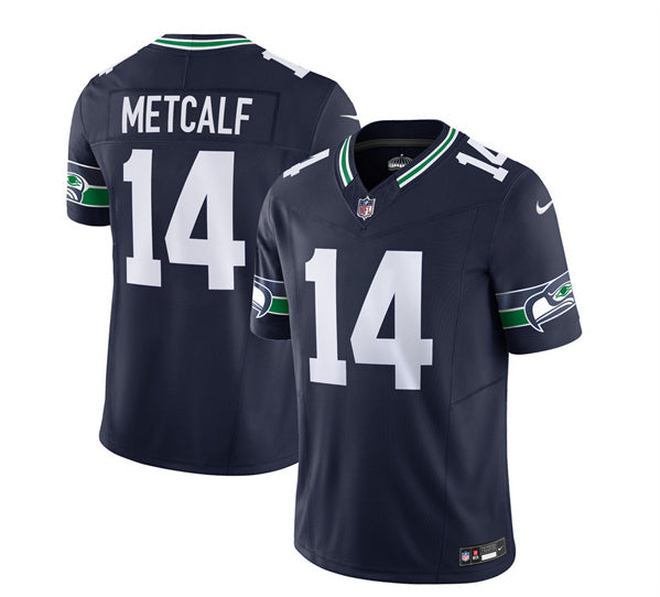 Men s Seattle Seahawks DK Metcalf 2023 F.U.S.E. Navy Limited Stitched Jersey