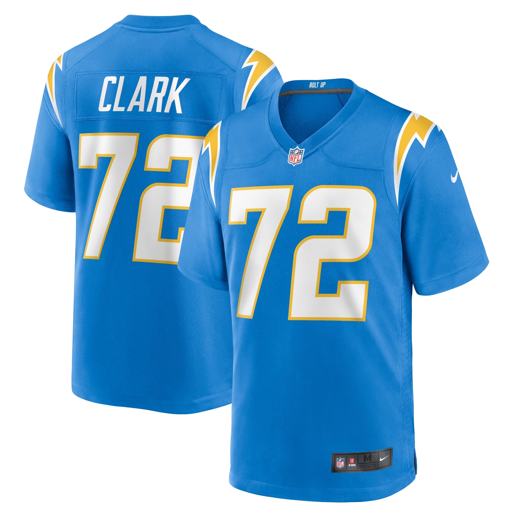 Jerrod Clark Los Angeles Chargers Nike Team Game Jersey    Powder Blue