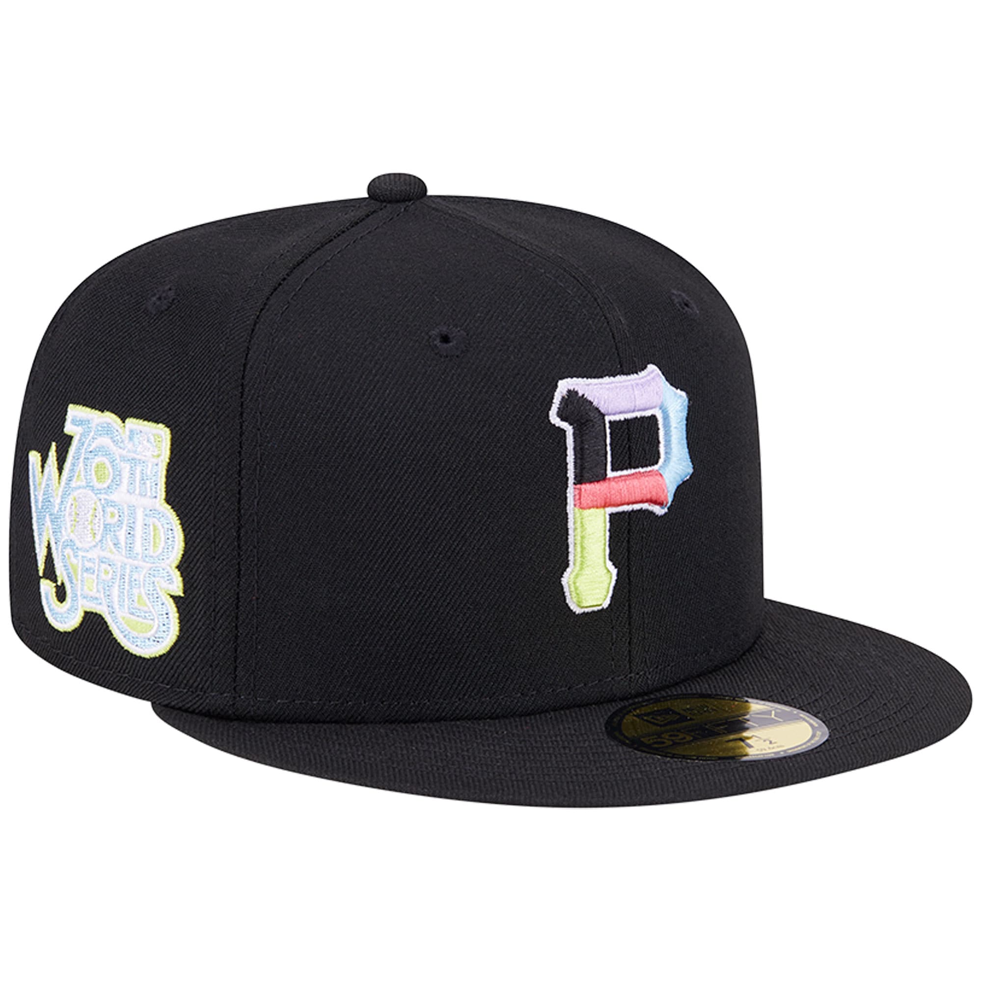 Pittsburgh Pirates New Era Multi-Color Pack 59FIFTY Fitted Hat - Black