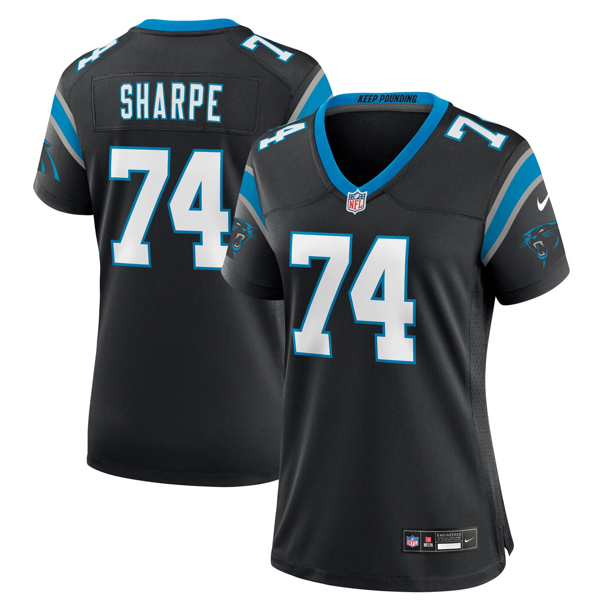 David Sharpe Carolina Panthers Nike Women s Team Game Jersey    Black