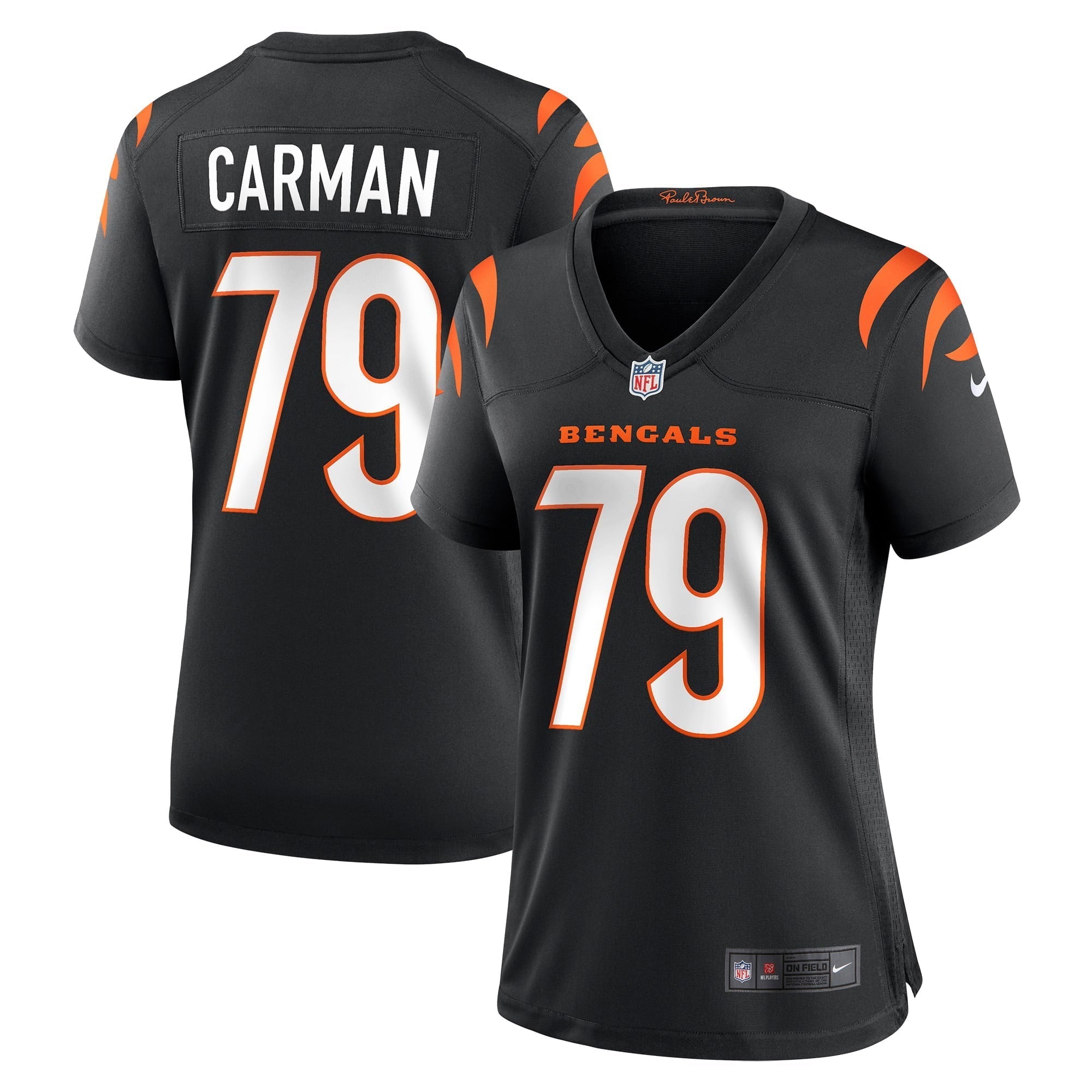 Women s Nike Jackson Carman Black Cincinnati Bengals Game Jersey