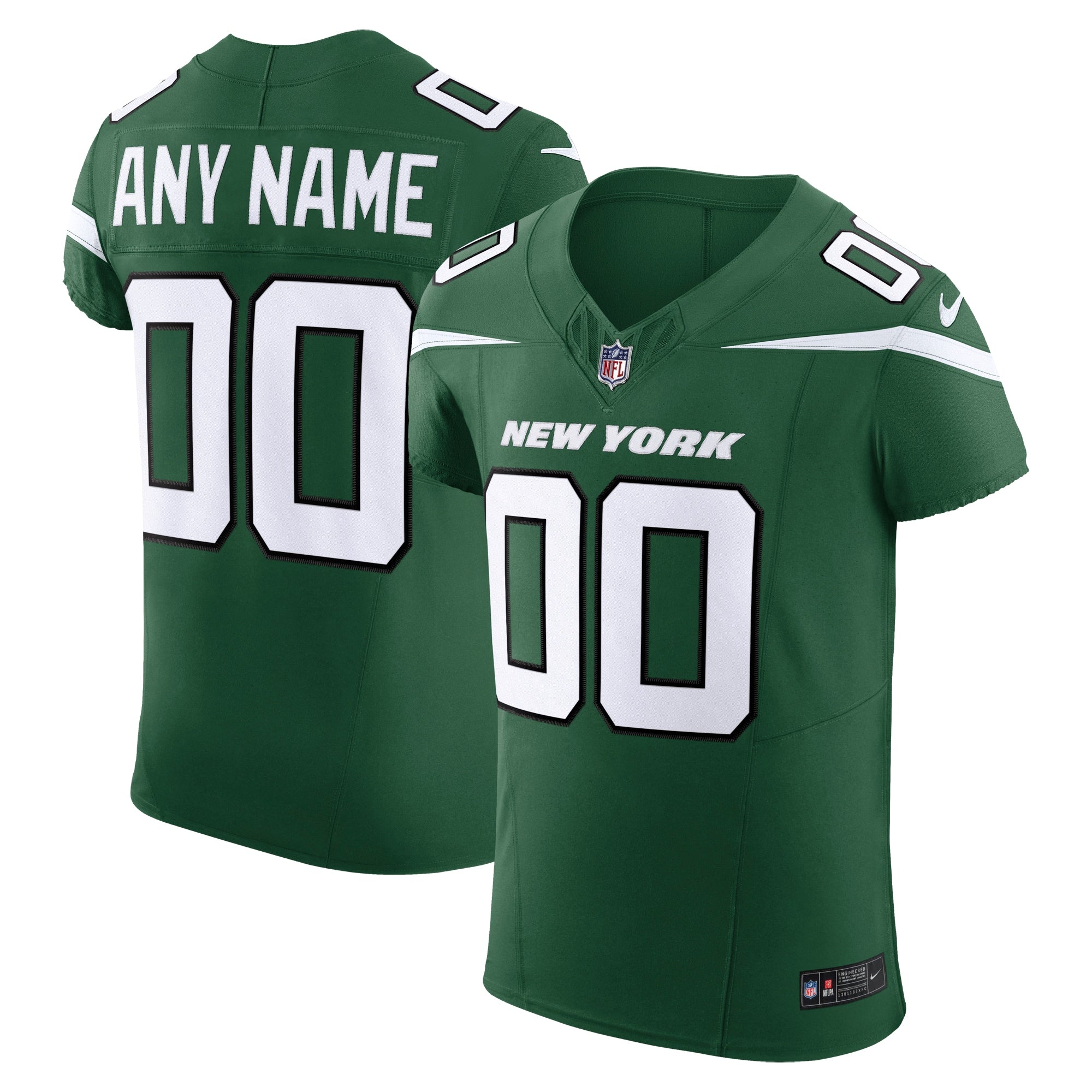 New York Jets Nike Vapor F.U.S.E. Elite Custom Jersey   Gotham Green