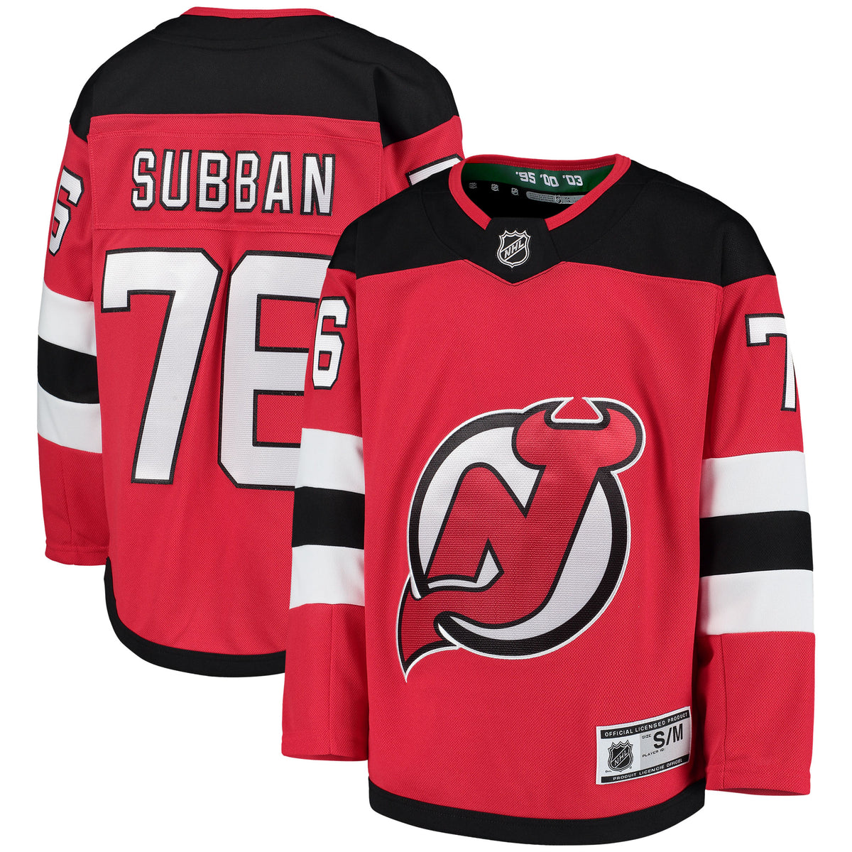 P.K. Subban New Jersey Devils Youth Home Premier Player Jersey - Red
