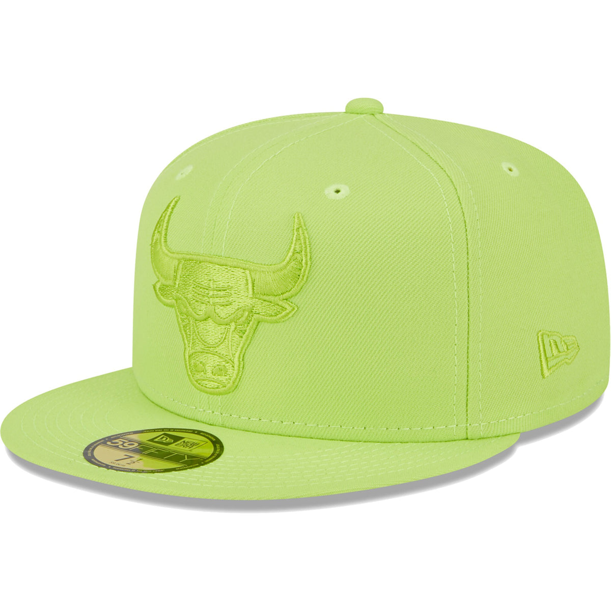 Chicago Bulls New Era Spring Color Pack 59FIFTY Fitted Hat - Neon Green