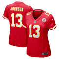 Women s Nike Nazeeh Johnson Red Kansas City Chiefs Game Player Jersey