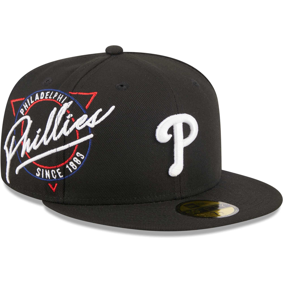 Philadelphia Phillies New Era Neon 59FIFTY Fitted Hat - Black