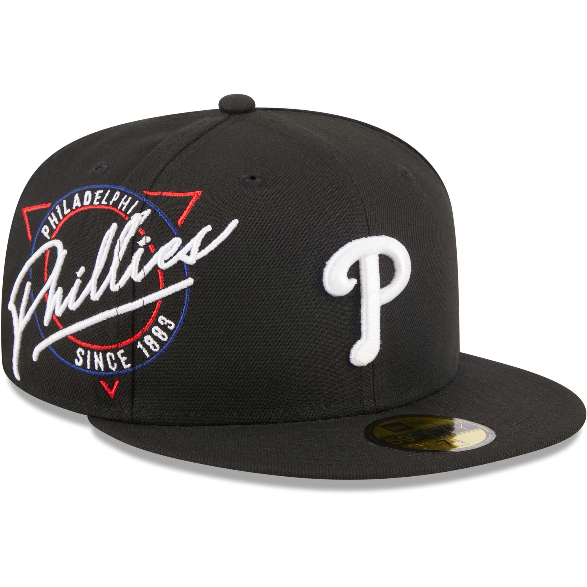 Philadelphia Phillies New Era Neon 59FIFTY Fitted Hat - Black