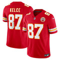 Men s Nike Travis Kelce Red Kansas City Chiefs Vapor F.U.S.E. Limited Jersey