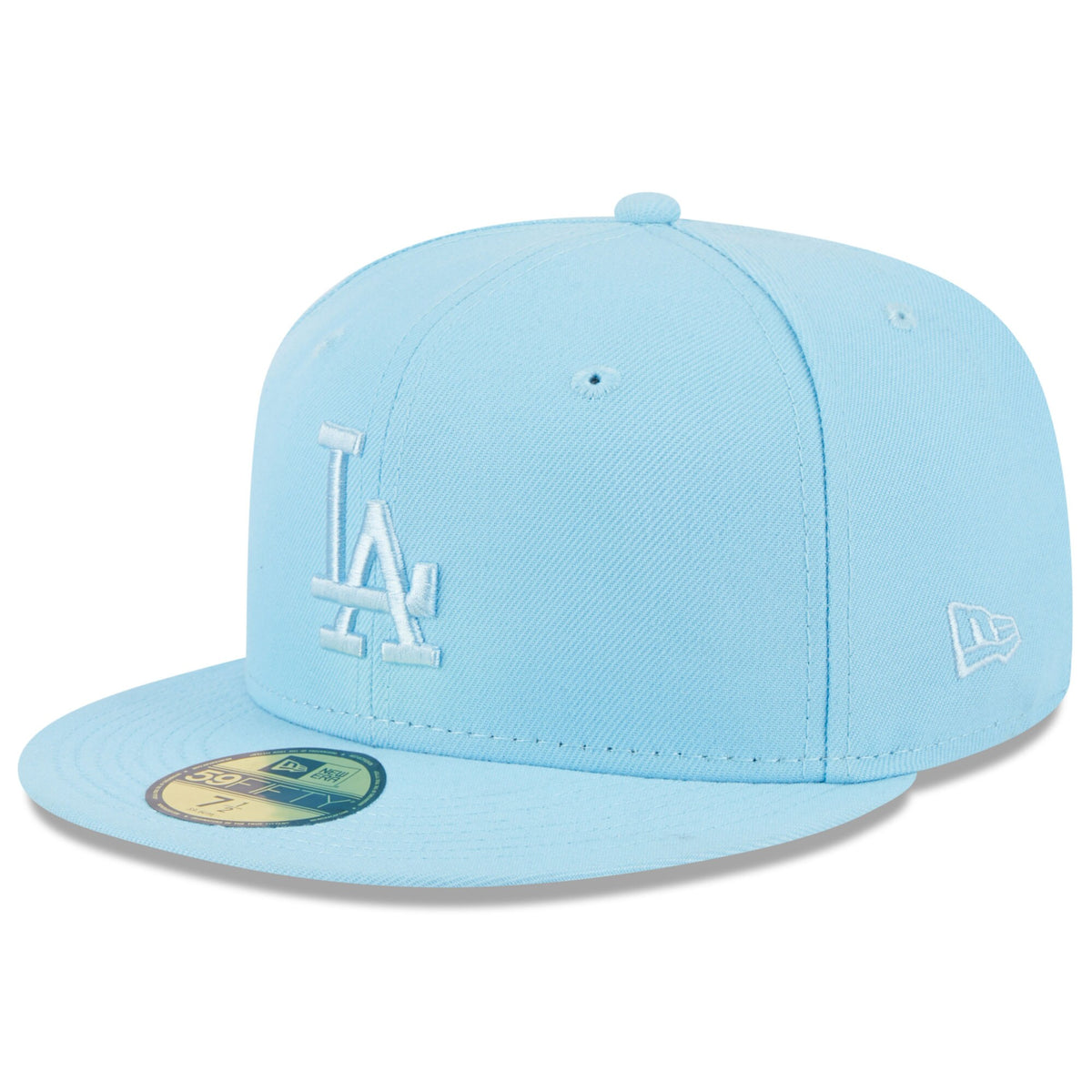Los Angeles Dodgers New Era 2023 Spring Color Basic 59FIFTY Fitted Hat - Light Blue