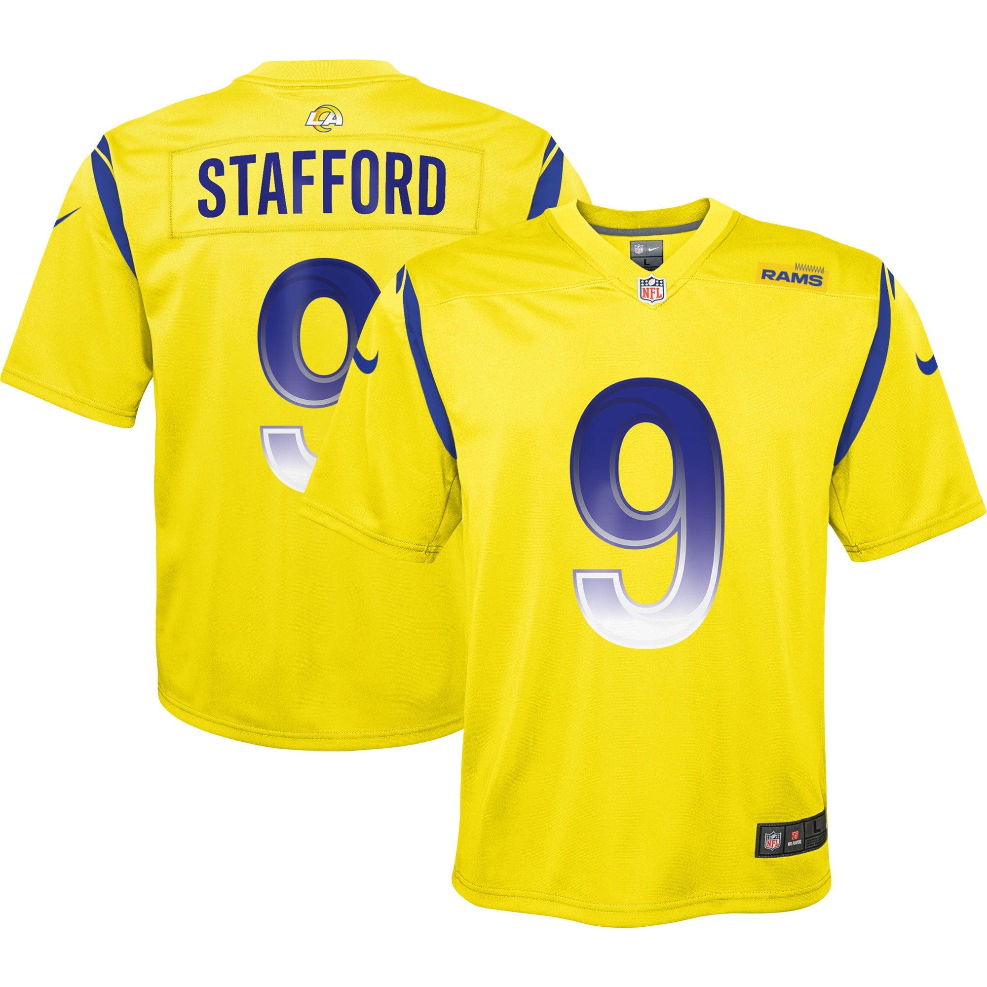 Matthew Stafford Los Angeles Rams Nike Youth Inverted Game Jersey   Gold