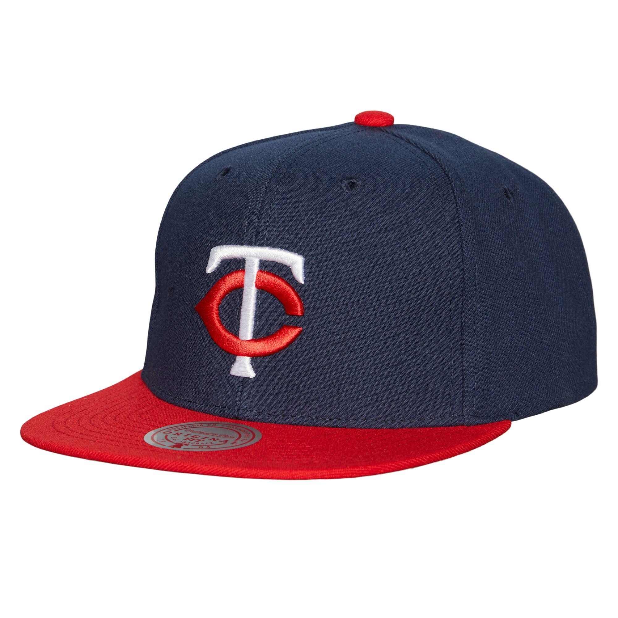 Minnesota Twins Mitchell & Ness Cooperstown Collection Evergreen Snapback Hat - Navy