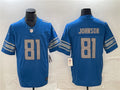 Men s Detroit Lions  Calvin Johnson Blue 2023 Vapor Untouchable Limited Stitched Jerseys