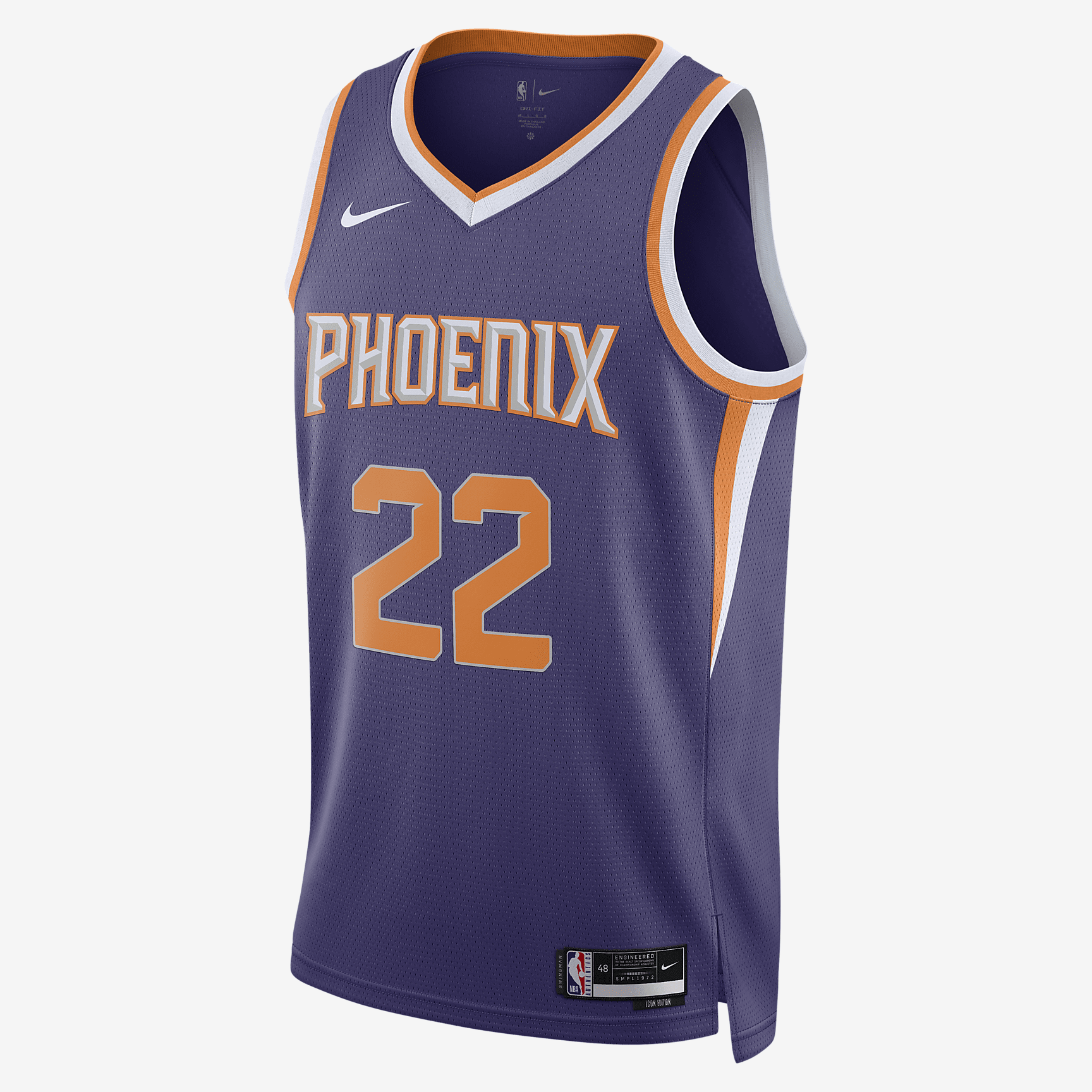 Phoenix Suns Icon Edition 2022/23 Nike Dri-FIT NBA Swingman Jersey - New Orchid