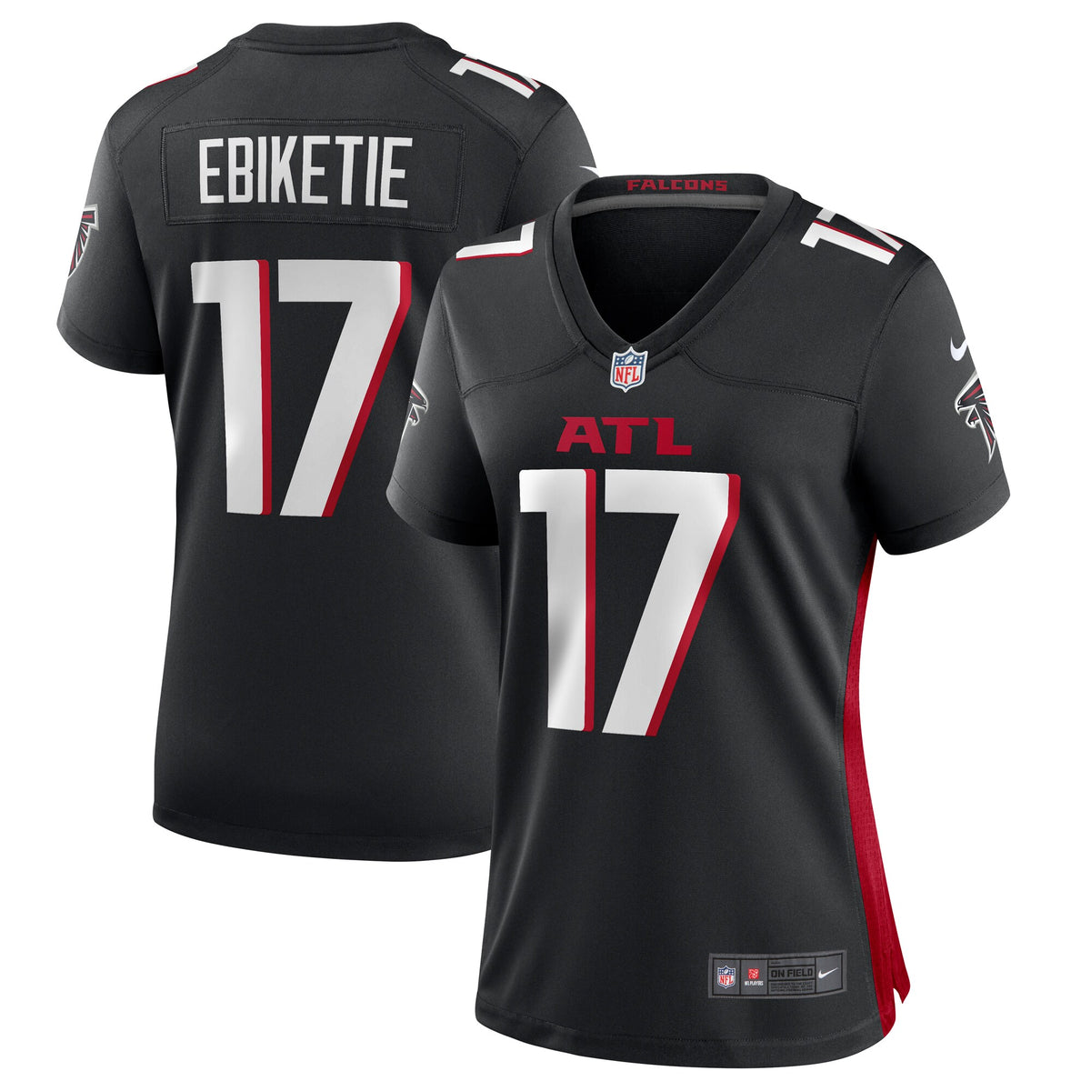 Arnold Ebiketie Atlanta Falcons Nike Women s Team Game Jersey    Black