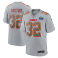 Nick Bolton Kansas City Chiefs Nike Super Bowl LVII Patch Atmosphere Fashion Game Jersey   Gray