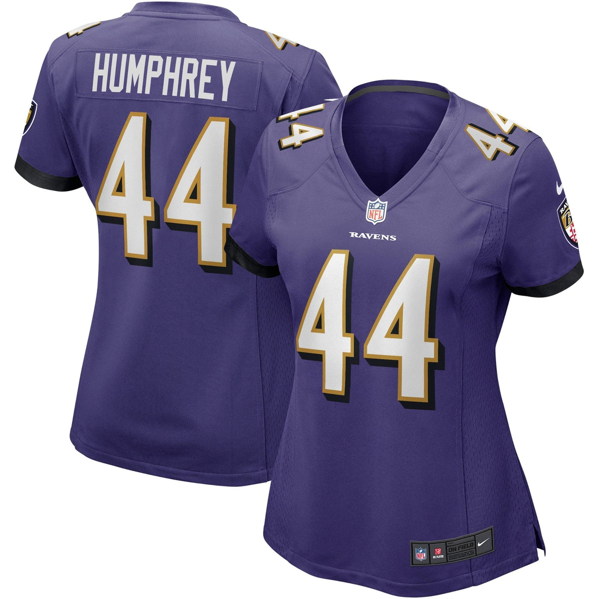 Women s Nike Marlon Humphrey Purple Baltimore Ravens Game Player Jersey