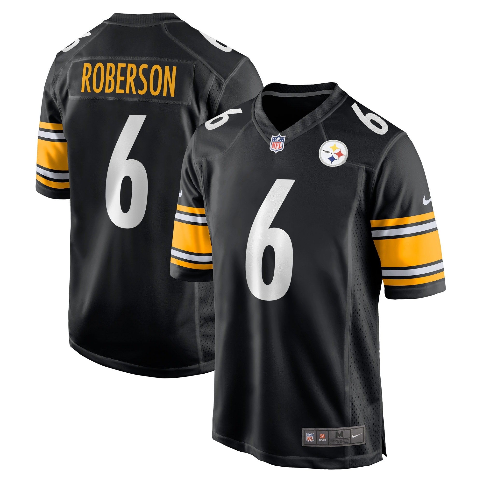 Jaquarii Roberson Pittsburgh Steelers Nike Game Player Jersey   Black
