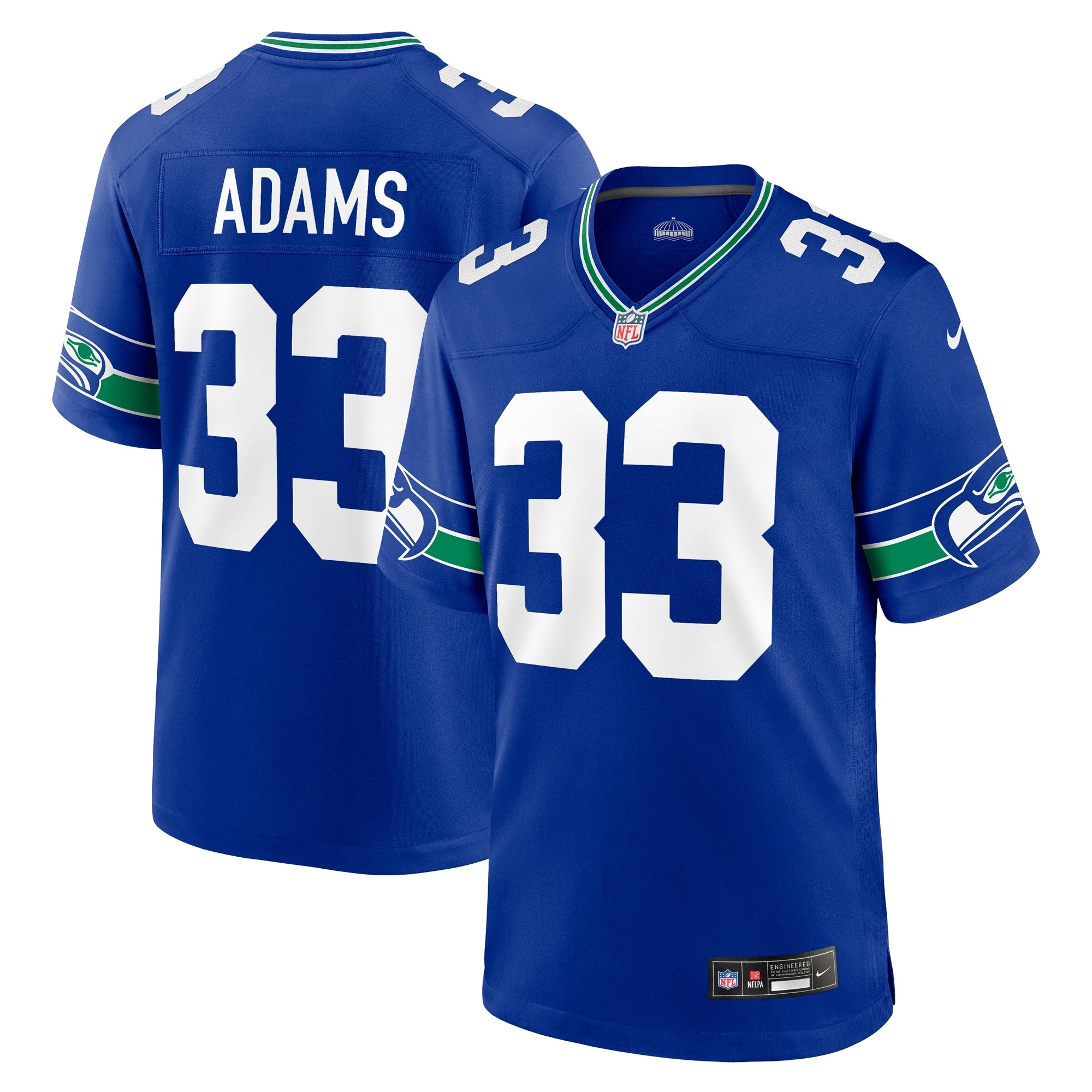 Jamal Adams Seattle Seahawks Nike Throwback Player Game Jersey Royal