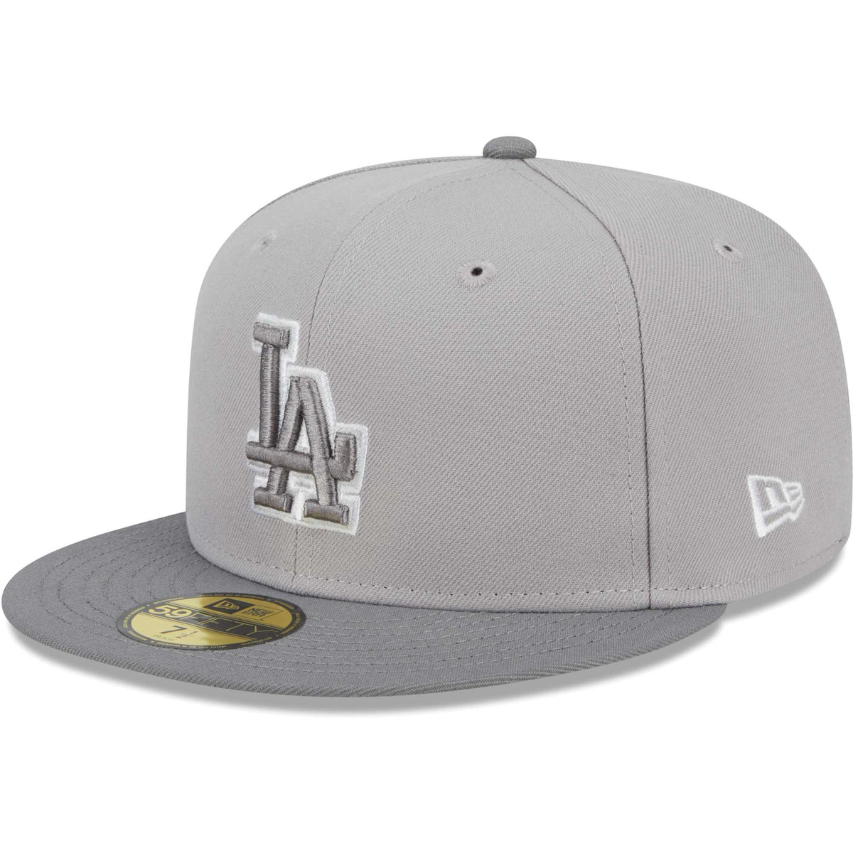 Los Angeles Dodgers New Era Green Undervisor 59FIFTY Fitted Hat - Gray